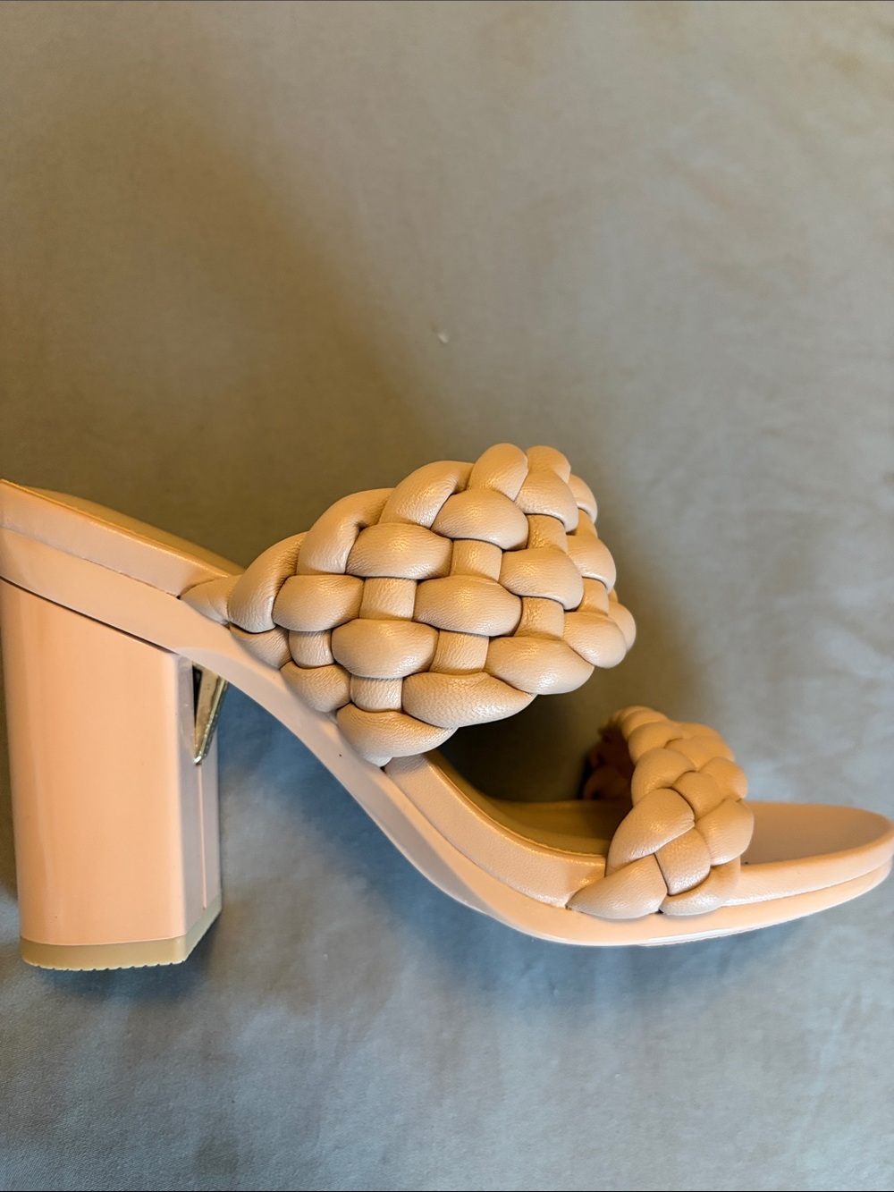 Pashion Footwear Convertible Braided Double-Strap Block Heel